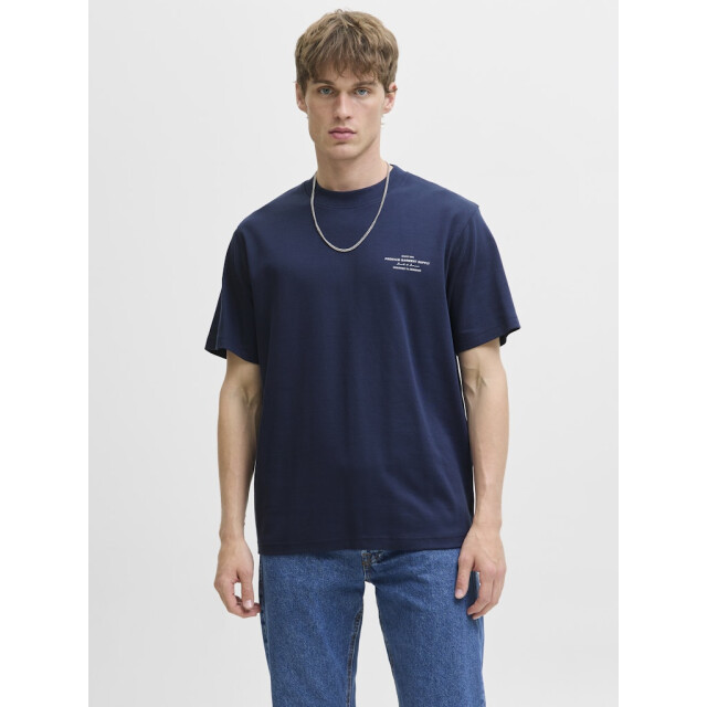 Jack & Jones Jprblachad branding ss crew neck tee sn navy 5339.37.0018 large