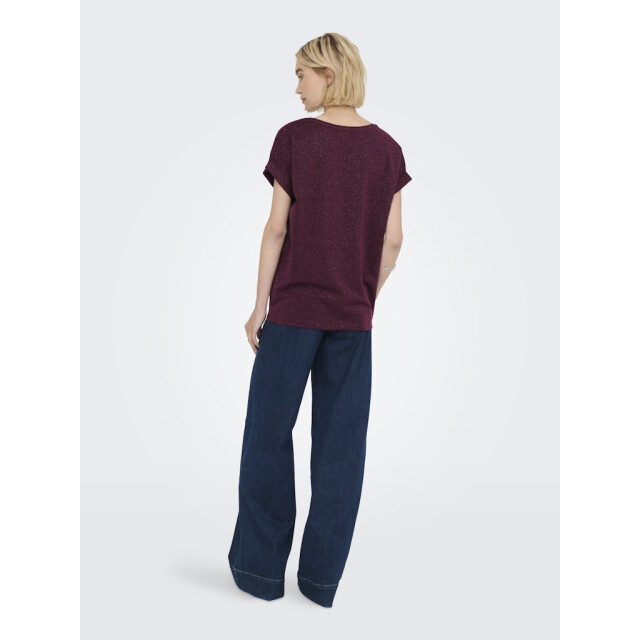 Only Onlmoster glitter ss top jrs wijn 4339.43.0014 large