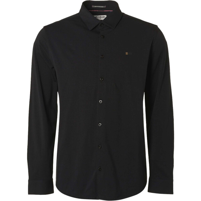No Excess Shirt jersey stretch solid black N410885-020 large