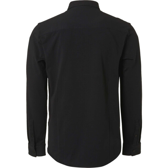 No Excess Shirt jersey stretch solid black N410885-020 large