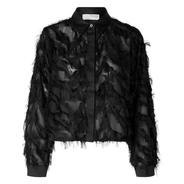 Selected Femme Top lange mouw 160950 Selected Femme Black Top lange mouw 16095034 large