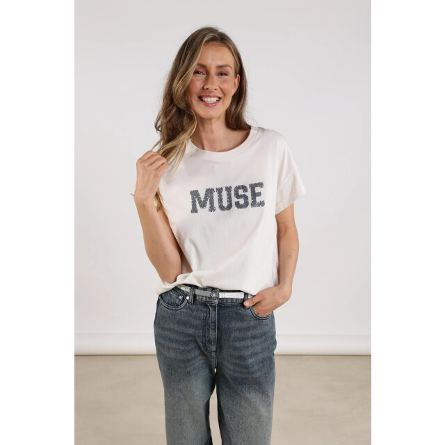 Nukus Nkf04005 219 lou shirt offwhite/navy NKF04005  219 large