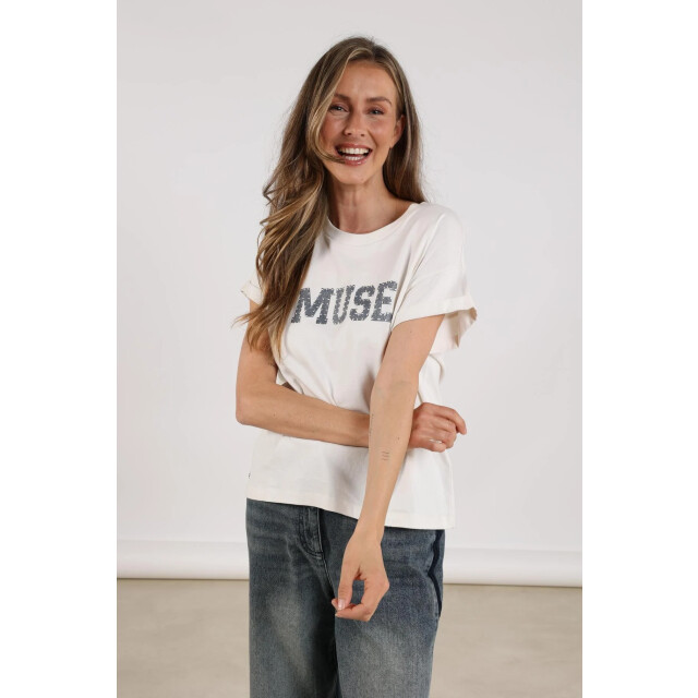 Nukus Nkf04005 219 lou shirt offwhite/navy NKF04005  219 large