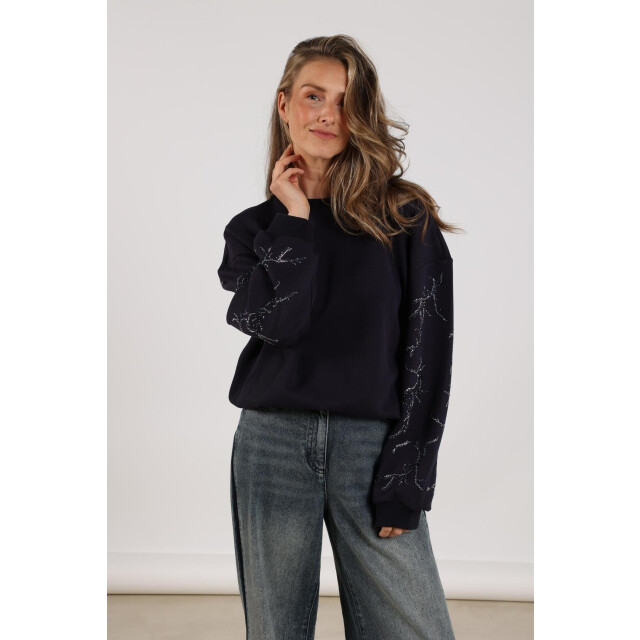 Nukus Nkf03000 70 suzanne pullover strass navy NKF03000  70 large