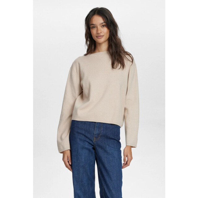 Nümph Numph 703863 nucarma crop pullover 5697 taupe gray 703863 large