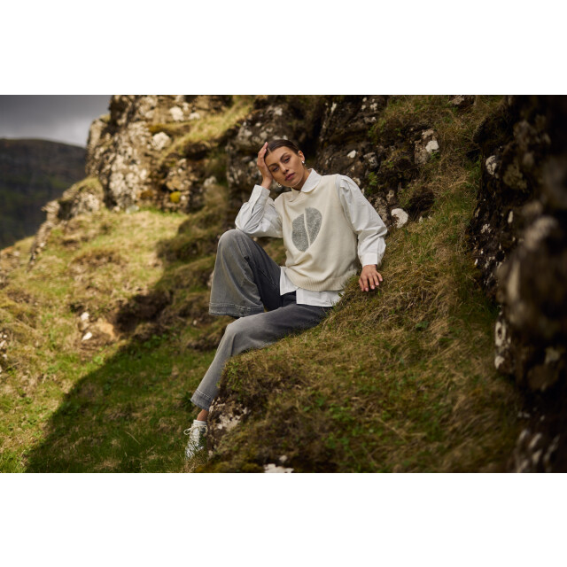 Nukus Nkf07000 17 intarsia spencer off white NKF07000  17 large