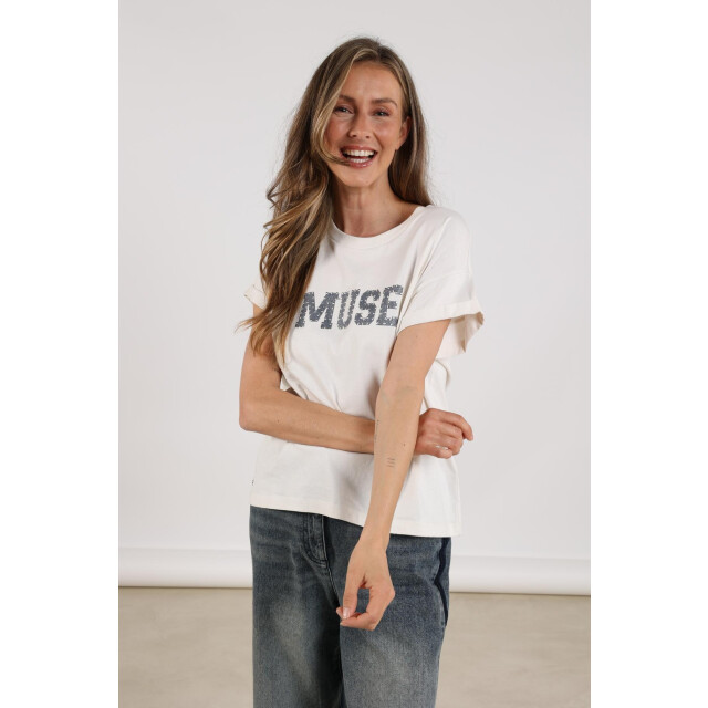 Nukus Nkf04005 219 lou shirt offwhite/navy NKF04005  219 large