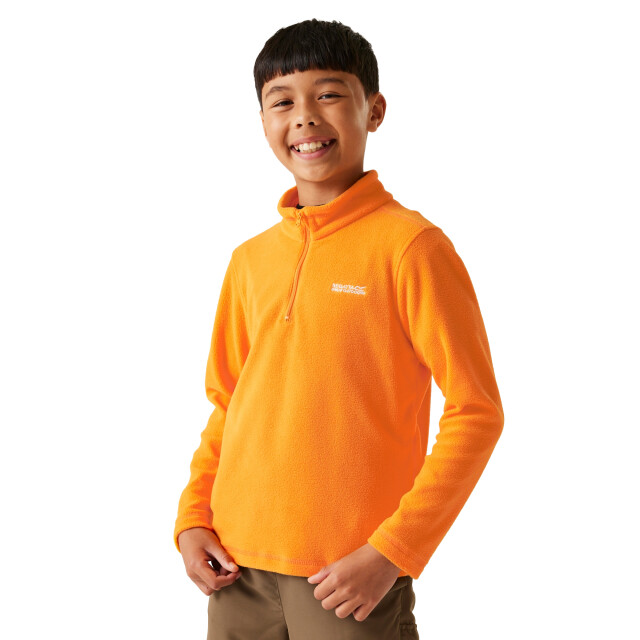 Regatta Geweldige outdoors kinder hot shot ii half zip fleece hoodie UTRG1422_brightmarigold large