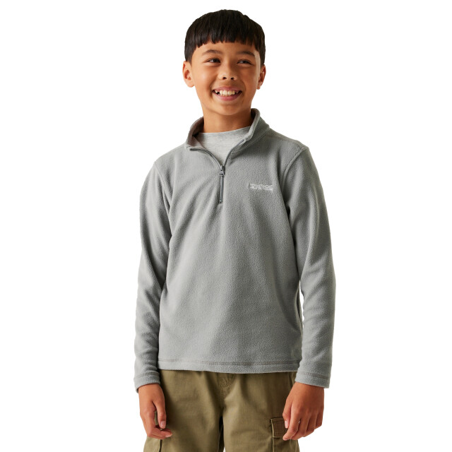 Regatta Geweldige outdoors kinder hot shot ii half zip fleece hoodie UTRG1422_cloudygrey large