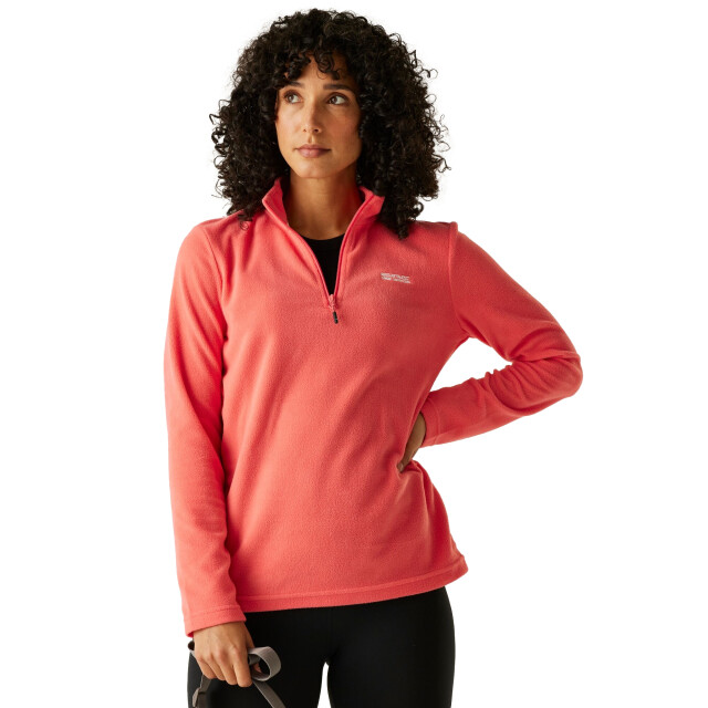 Regatta Geweldige outdoors dames sweetheart 1/4 zip fleece sweater UTRG1248_peachbloom large