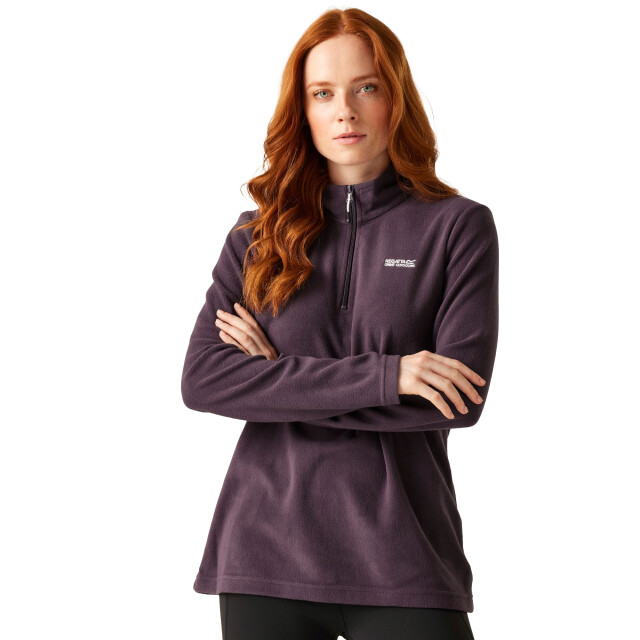 Regatta Geweldige outdoors dames sweetheart 1/4 zip fleece sweater UTRG1248_deepplum large