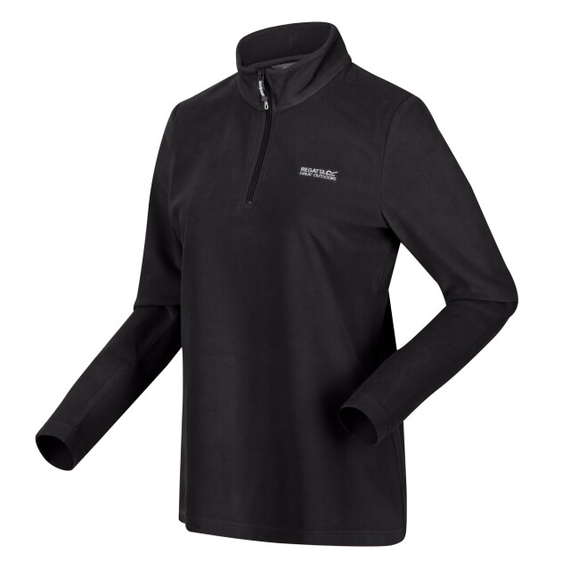 Regatta Geweldige outdoors dames sweetheart 1/4 zip fleece sweater UTRG1248_black large