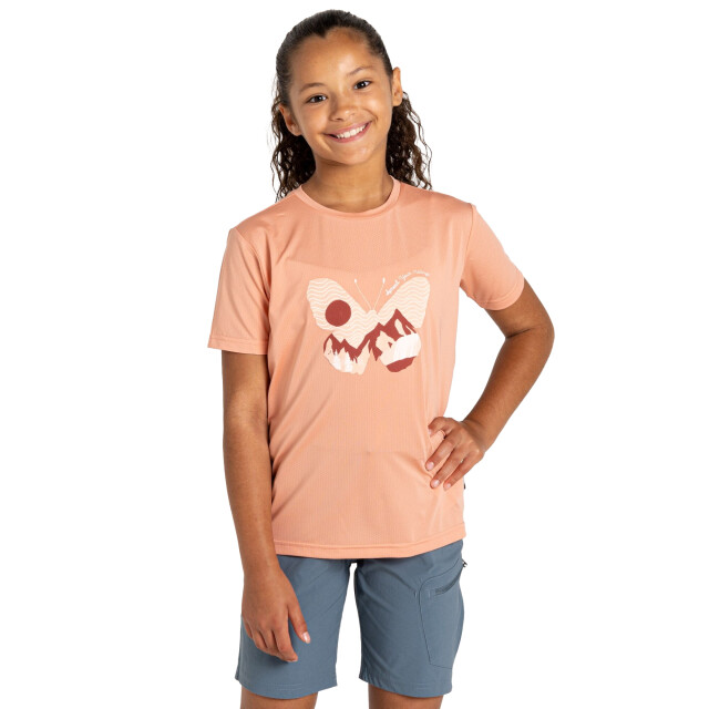 Dare2b Kinderen/kinderen amuse ii vlinder t-shirt UTRG12035_shrimp large