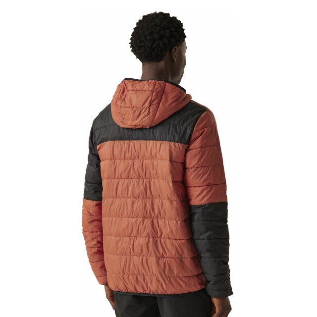 Regatta Heren hillpack iii gewatteerd jack met capuchon UTRG12036_redochreblack large