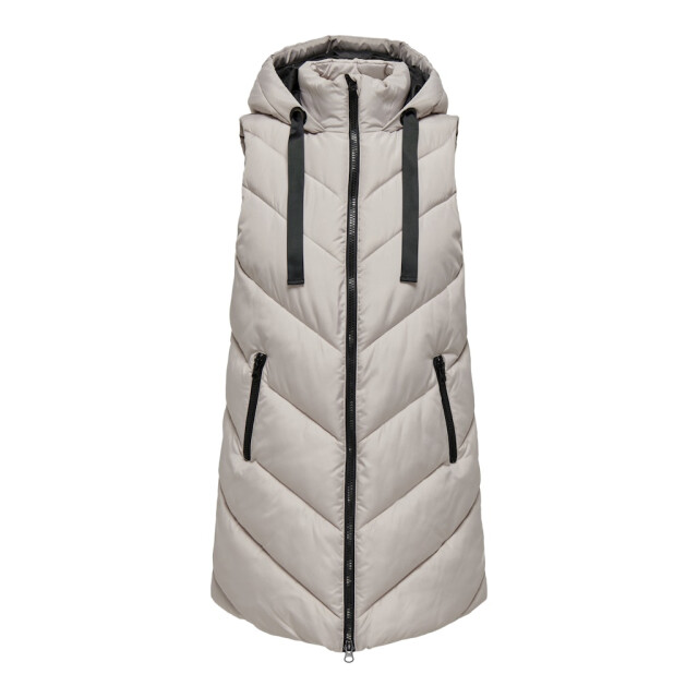 Jacqueline de Yong Jdyskylar padded hood waistcoat otw beige 4509.05.0016 large