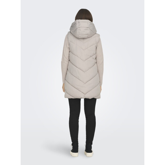 Jacqueline de Yong Jdyskylar padded hood waistcoat otw beige 4509.05.0016 large
