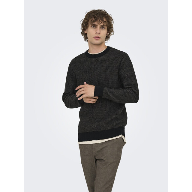 Only & Sons Onsmorgan 12 structure crew knit dessin 5219.89.0027 large