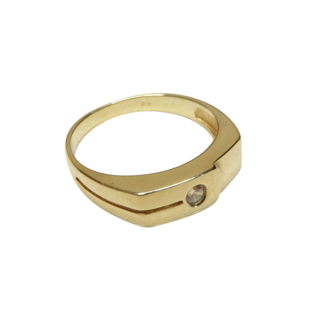Christian Gouden cachet ring met zirkonia 982G6-0048JC large