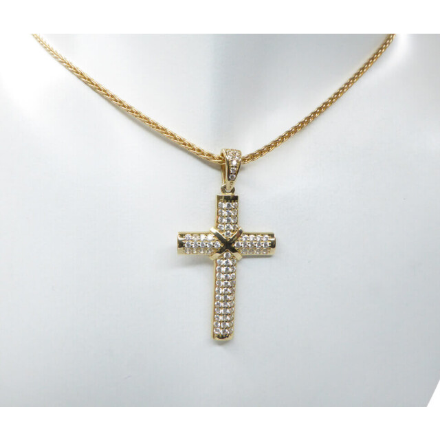 Christian 14 karaat zirkonia kruis 82703-1938JC large