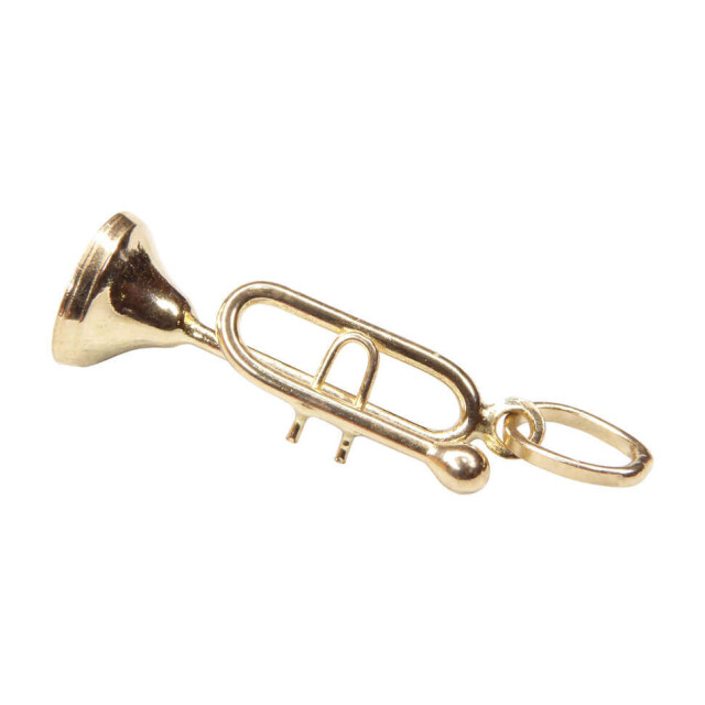 Christian Gouden trompet hanger 9D83-82745 large
