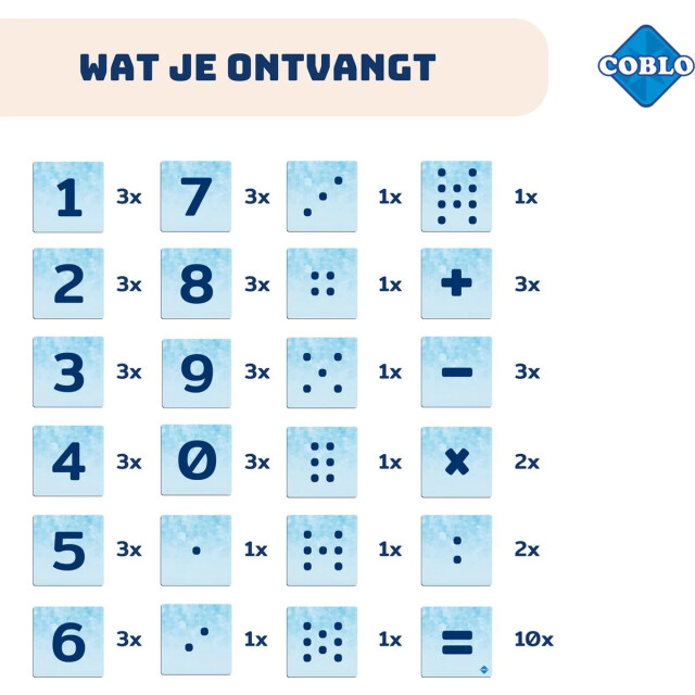 Coblo Magneet cijfers 60 delig COBLOTOP-N large