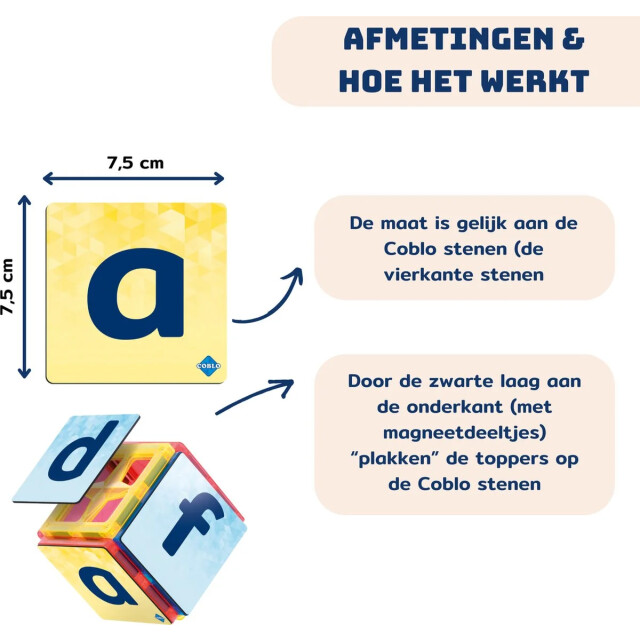 Coblo Magneet letters 60 delig COBLO-L large