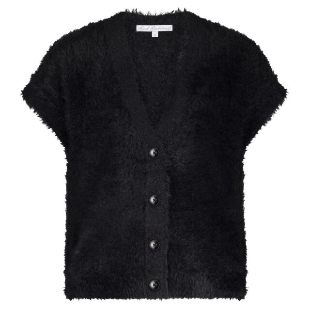 Red Button Sleeveless fuzzy zw Sleeveless Fuzzy Zw large