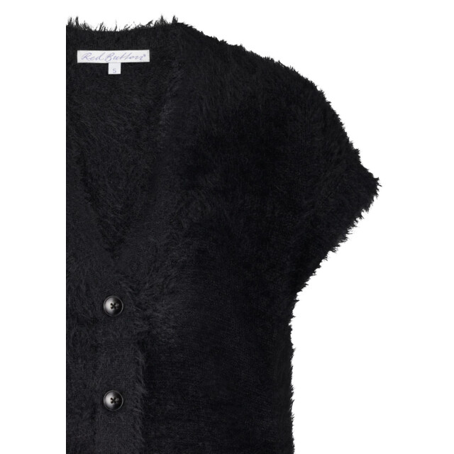 Red Button Sleeveless fuzzy zw Sleeveless Fuzzy Zw large