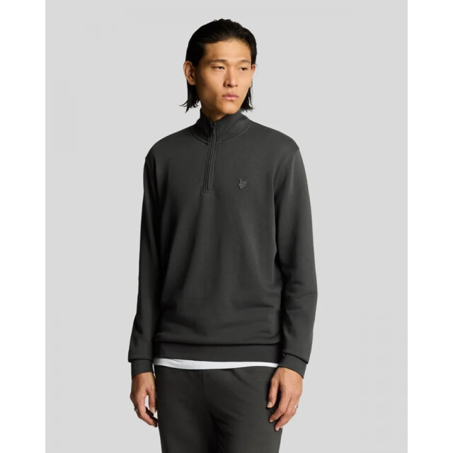 Lyle and Scott Ml2258ton superfine zip gun metal heren sweater  Gun Metal/ML2258TON Superfine Zip large