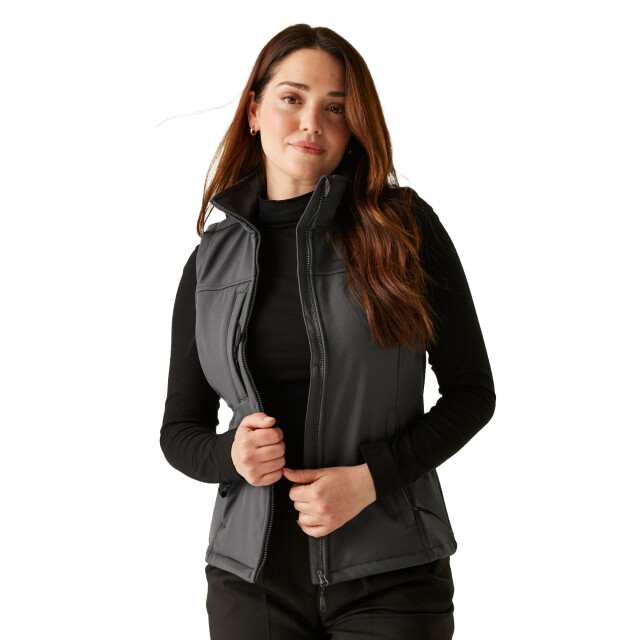 Regatta Regatta dames flux softshell bodywarmer (waterafstotend & windbestendig) UTRG1625_sealgrey large