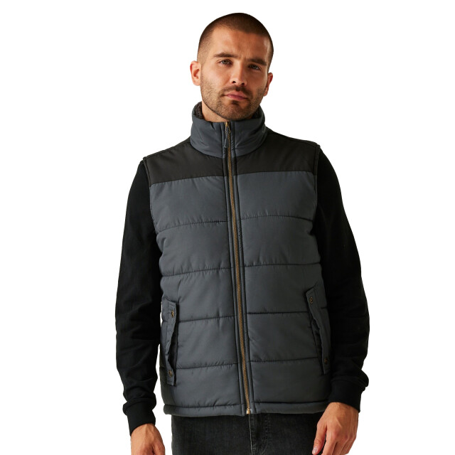 Regatta Heren standout altoona geïsoleerd bodywarmer jasje UTRG1619_sealgreyblack large