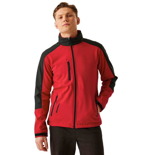 Regatta Heren hydroforce 3-laags membraan waterdichte ademende softshell-jassen UTRG1629_classicredblack large
