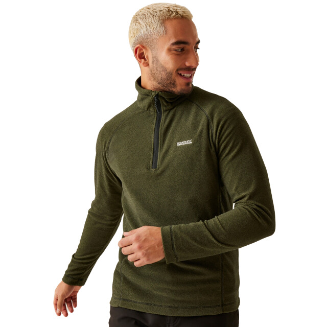 Regatta Great outdoors heren montes fleece sweater met trechter nek UTRG1880_nephritegreenblack large