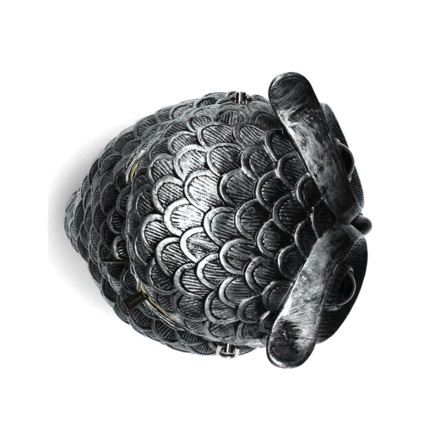 Laura Vita Sac chouette argent Sac Chouette large