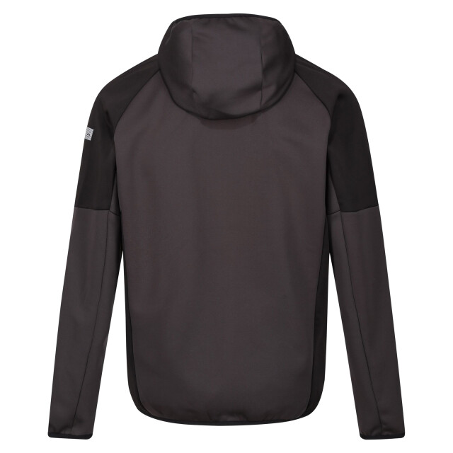 Regatta Heren attare ii extol stretch hooded jacket UTRG9374_ashblack large