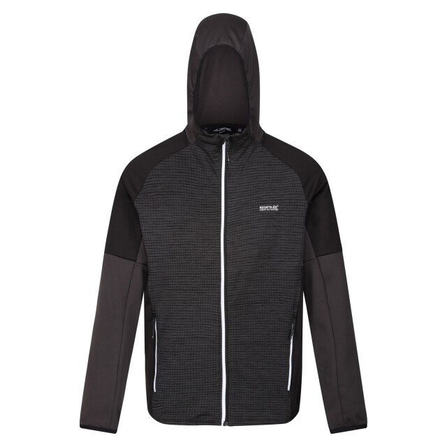 Regatta Heren attare ii extol stretch hooded jacket UTRG9374_ashblack large