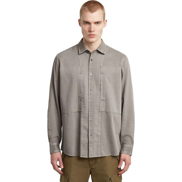 G-Star Panelled pkt regular shirt l\s D26858-E075-G107 large