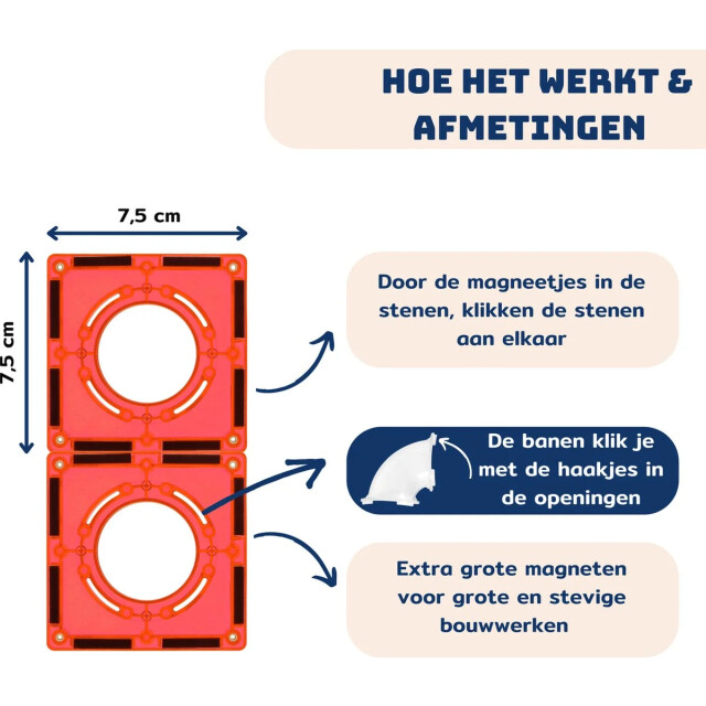 Coblo Magnetische knikkerbaan classic 100 delig COBLO100-M large