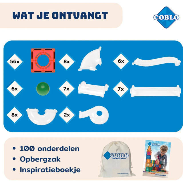 Coblo Magnetische knikkerbaan classic 100 delig COBLO100-M large