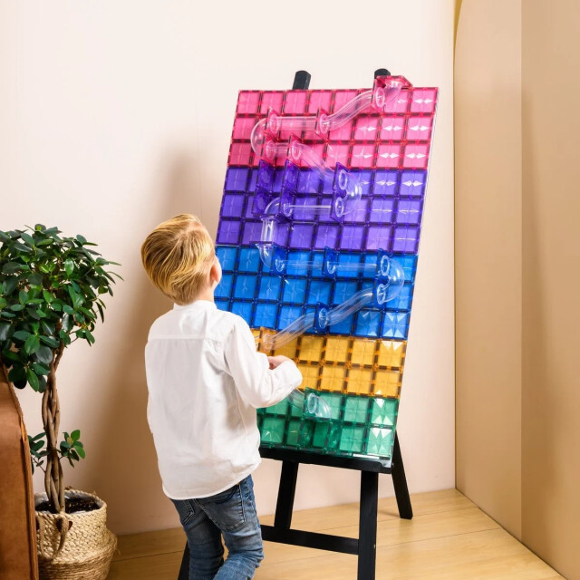 Coblo Magnetische knikkerbaan pastel 100 delig 8720938018008 large