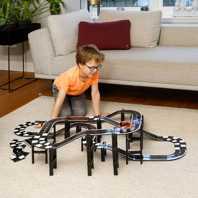Coblo Magnetische autobaan set 70-delig COBLO70-R/B large