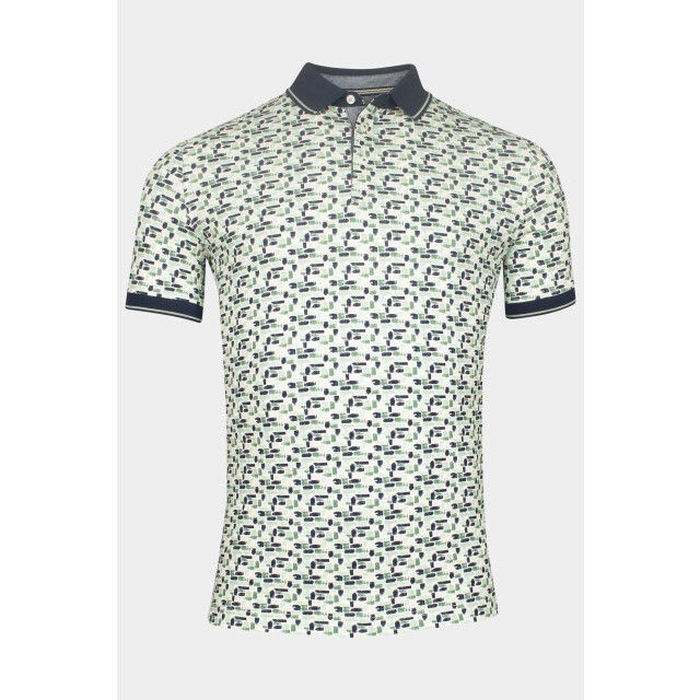Baileys Polo korte mouw poloshirt pique with all over 515231/72 188155 large