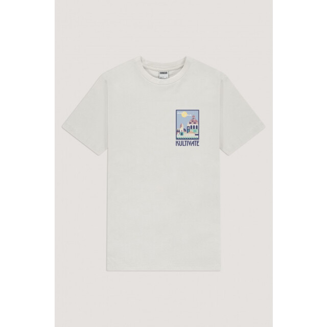 Kultivate Ts portofino 2501010210 200 white t-shirt fancy meg backprint kultiv 200 White/TS PORTOFINO 2501010210 large