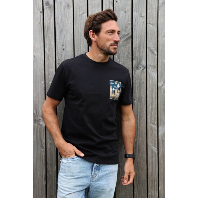 Kultivate Ts belle 2501040202 111 jet black  t-shirt fancy kultiv 111 Jet Black/TS BELLE 2501040202 large