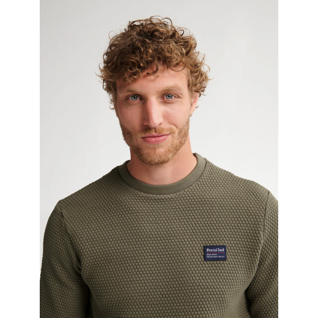 Petrol Industries Heren sweater m-3050-swr300 6174 mossy stone Petrol Sweater M 3050 SWR300 6174MossyStone large