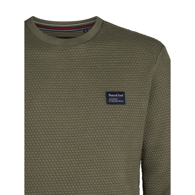 Petrol Industries Heren sweater m-3050-swr300 6174 mossy stone Petrol Sweater M 3050 SWR300 6174MossyStone large