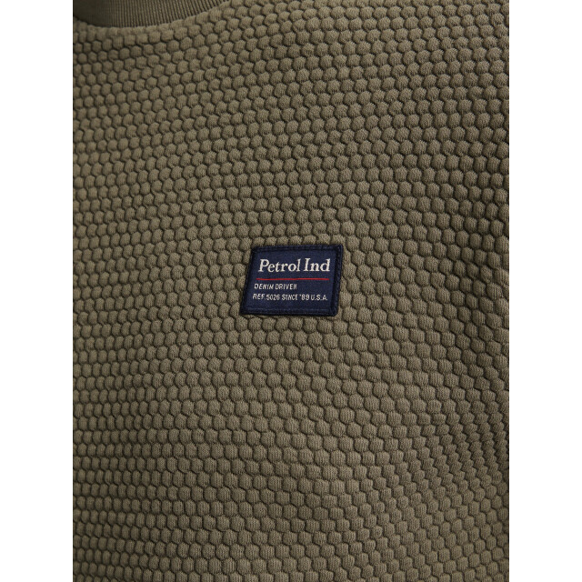 Petrol Industries Heren sweater m-3050-swr300 6174 mossy stone Petrol Sweater M 3050 SWR300 6174MossyStone large