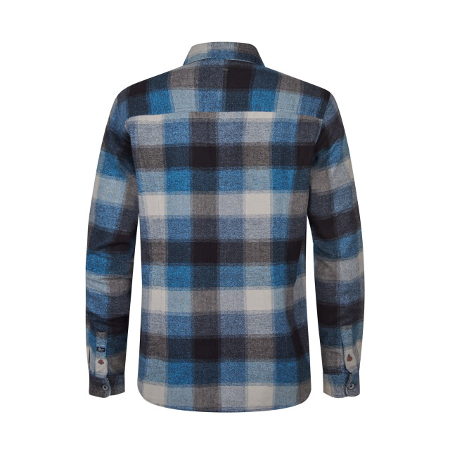 Petrol Industries Heren overshirt m-3050-sil417 519 indie blue Petrol Overshirt M 3050 SIL417 5190IndieBlue large