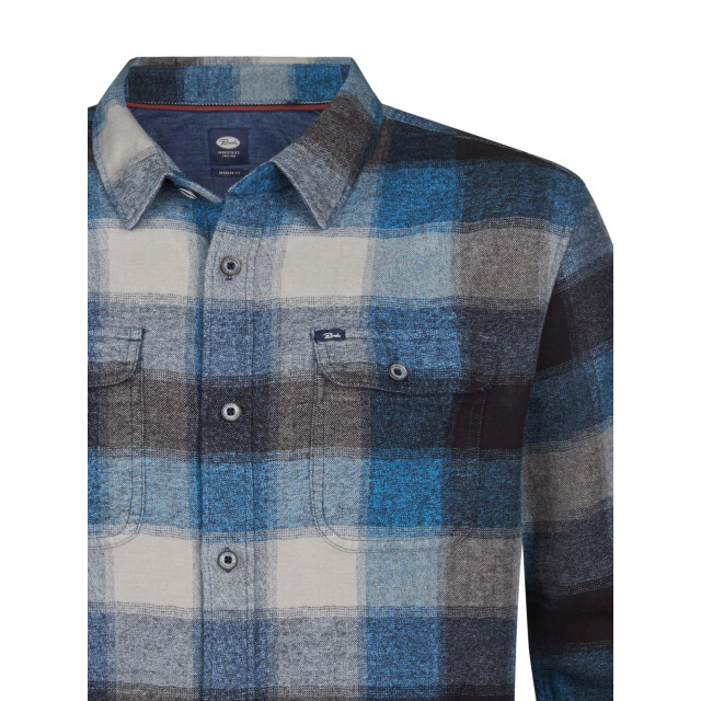 Petrol Industries Heren overshirt m-3050-sil417 519 indie blue Petrol Overshirt M 3050 SIL417 5190IndieBlue large