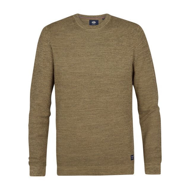 Petrol Industries Heren trui m-3050-kwr225 7146 tan Petrol Trui M 3050 KWR225 7146Tan large
